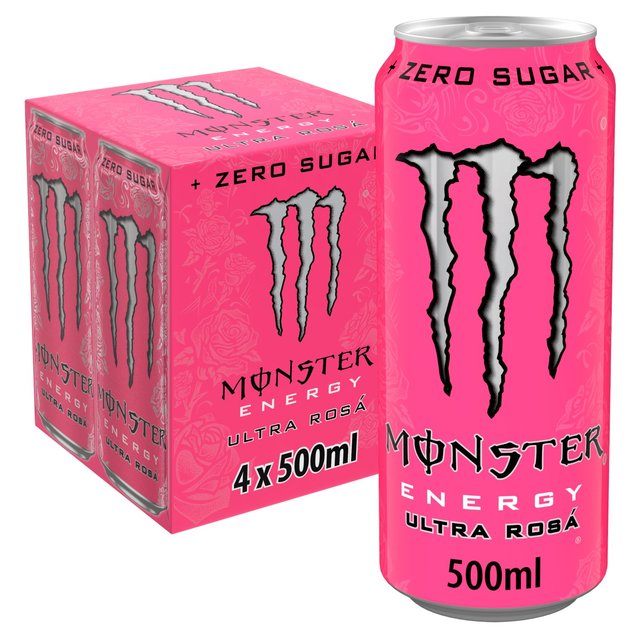 Monster Energy Drink Ultra Rosa   4 x 500ml GOODS M&S   