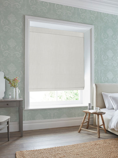 Next Laura Ashley Grey Swanson Made to Measure Roman Blind- Buy online at McGrocer