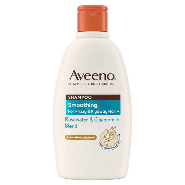 Aveeno Smoothing Rosewater & Chamomile Shampoo for Frizzy Flyaway Hair    300ml GOODS M&S   