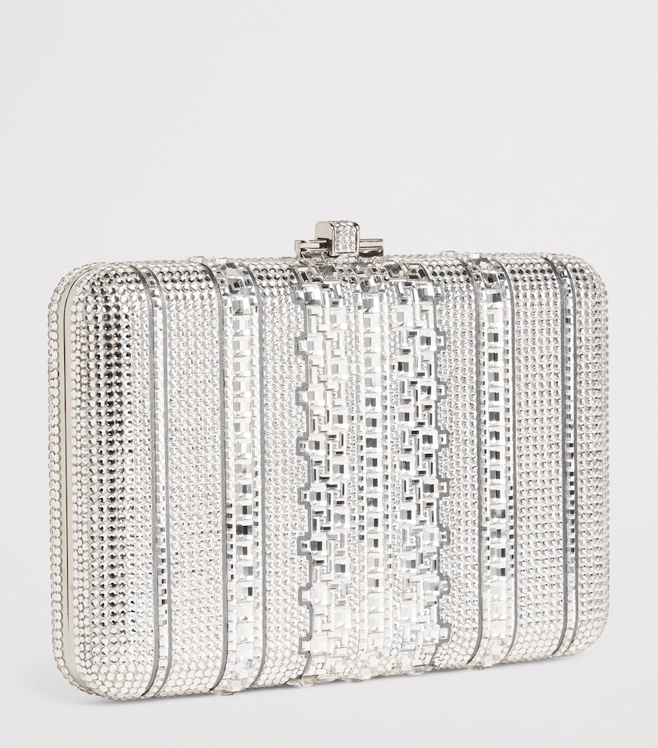 Judith Leiber Crystal Lattice Slim Slide clutch bag, UK version