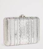 Judith Leiber Crystal Lattice Slim Slide clutch bag, UK version