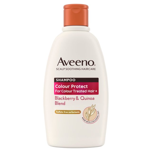 Aveeno Colour Protect Blackberry & Quinoa Shampoo Colour Treated Hair   300ml GOODS M&S   