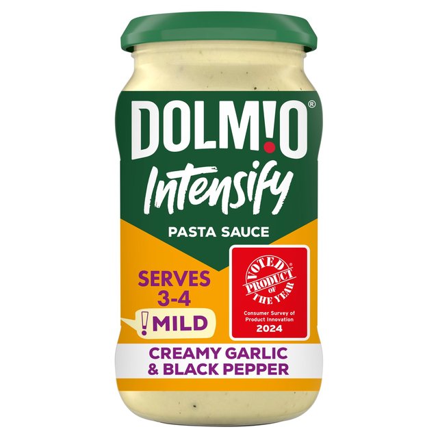 Dolmio Intensify Mild Creamy Garlic & Black Pepper Pasta Sauce   390g GOODS M&S   