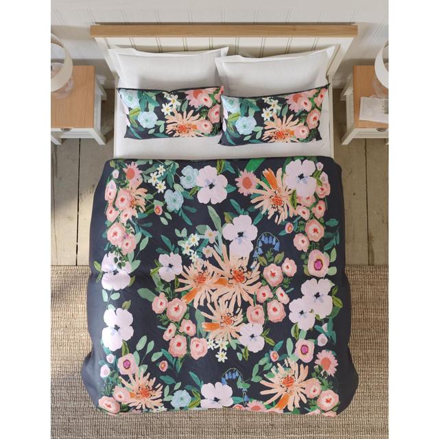 M&S Expressive Floral Placement Bedset Single- King Teal Mix GOODS M&S   