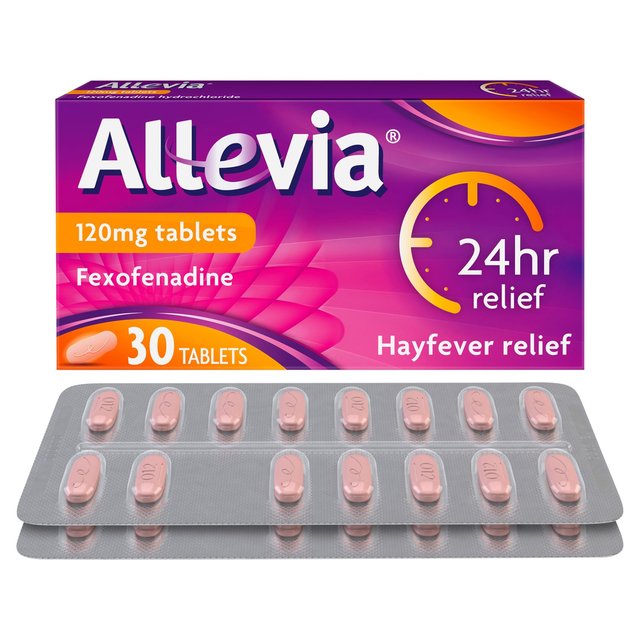 Allevia Hayfever Allergy Relief Tablets Fexofenadine   30 per pack GOODS M&S   