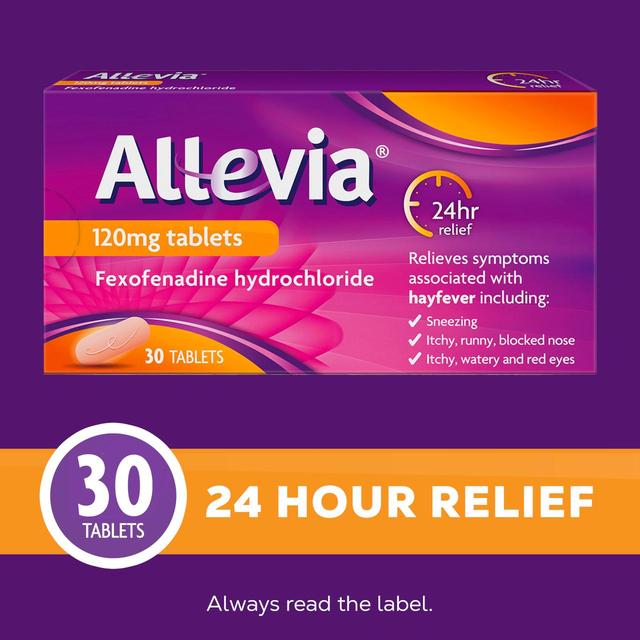 Allevia Hayfever Allergy Relief Tablets Fexofenadine   30 per pack GOODS M&S   