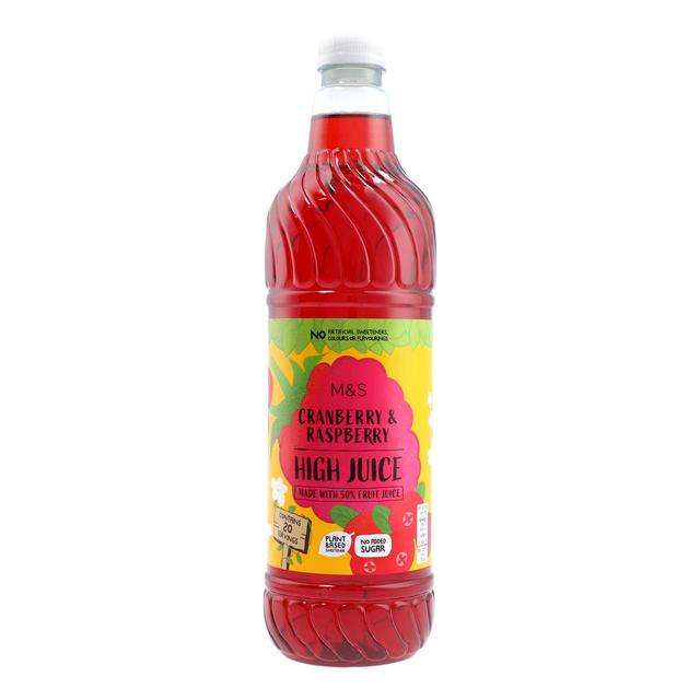 M&S Cranberry & Raspberry High Juice   1L