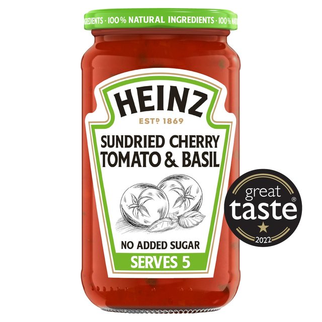 Heinz Sun Dried Cherry Tomato & Basil Pasta Sauce    490g GOODS M&S   