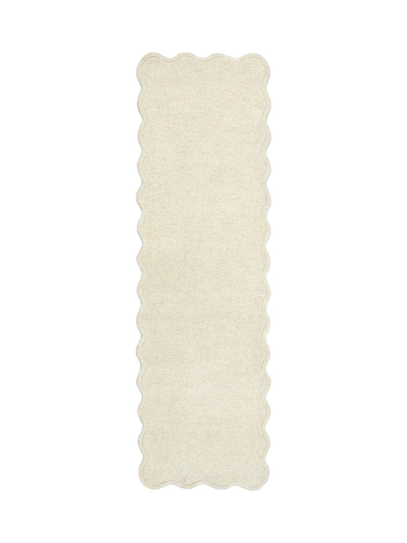 Origin Rugs Cream Scalloped Elsie Runner