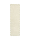 Origin Rugs Cream Scalloped Elsie Runner