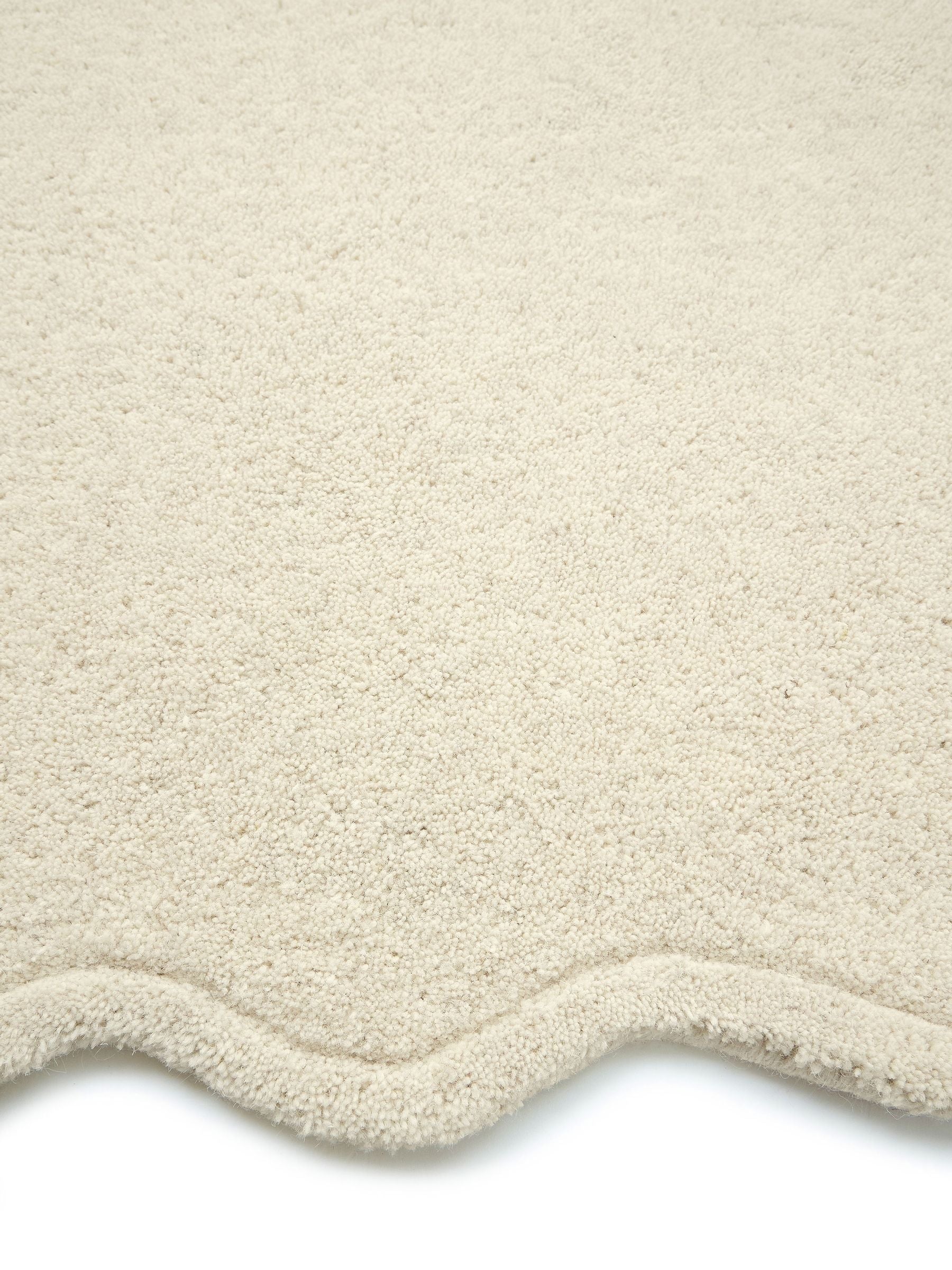 Origin Rugs Cream Scalloped Elsie Runner