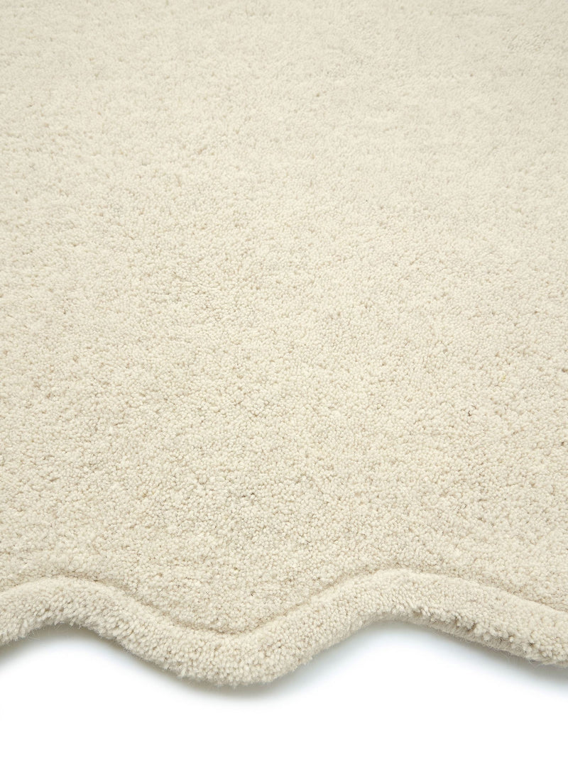 Origin Rugs Cream Scalloped Elsie Runner