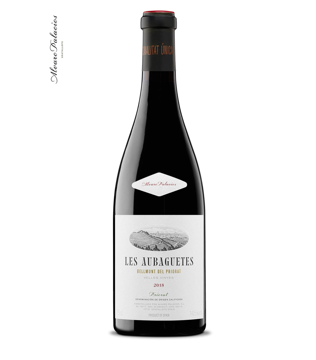 Alvaro Palacios Les Aubaguetes 2018 red wine 75cl - British product