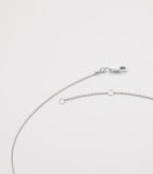 Monica Vinader sterling silver heart necklace with diamonds, imported from the UK