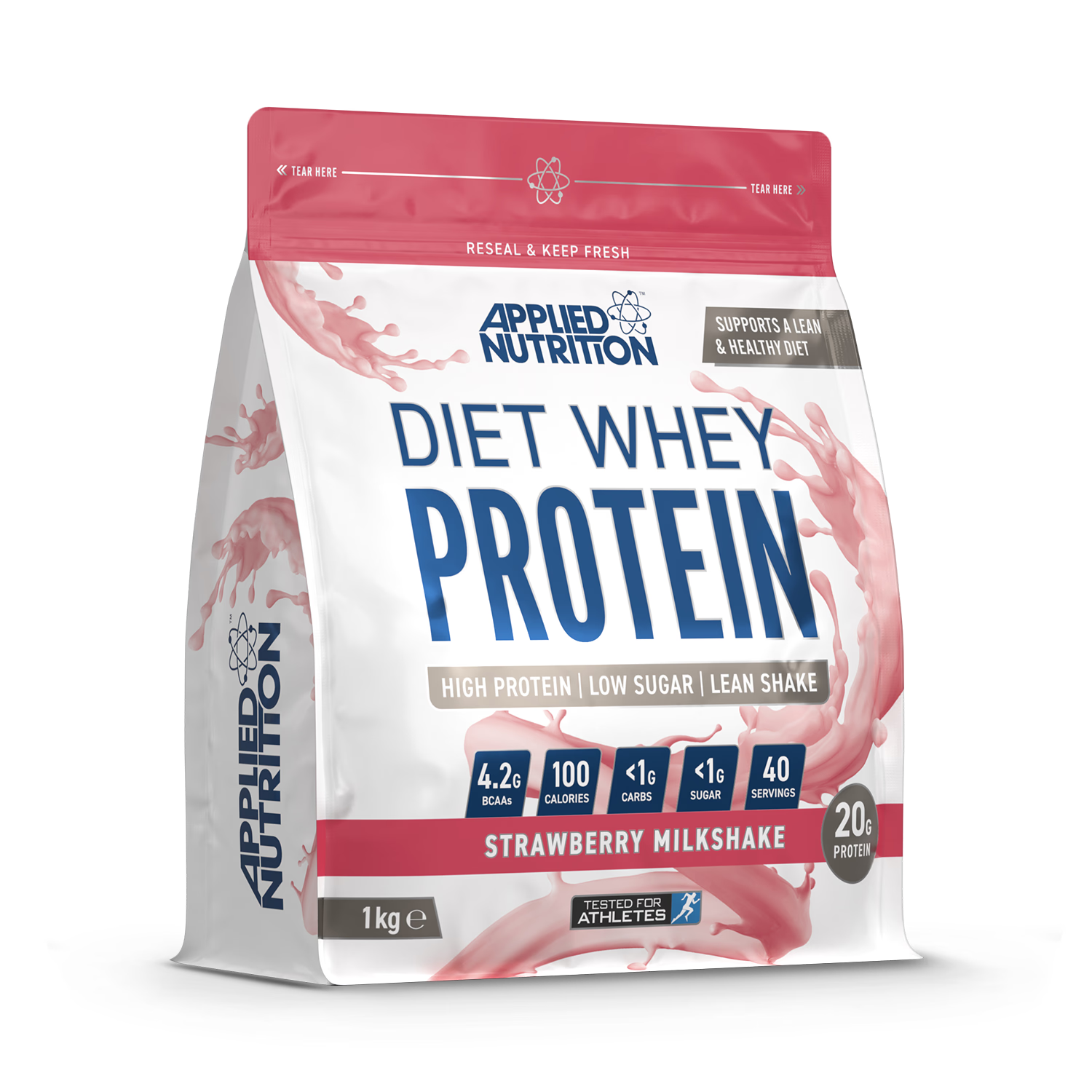 Diet Whey Protein Strawberry Milkshake 1kg