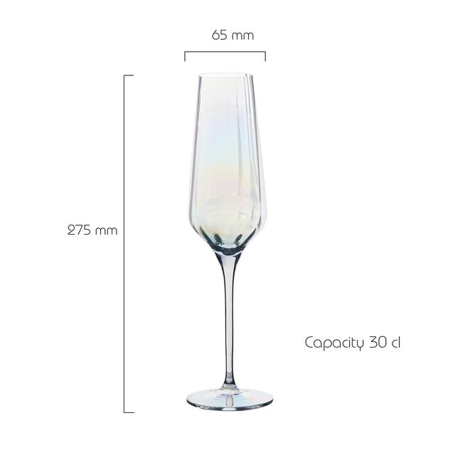 Anton Studio Designs Palazzo Flute Glasses Set of 2 300ml Lustre   2 per pack GOODS M&S   