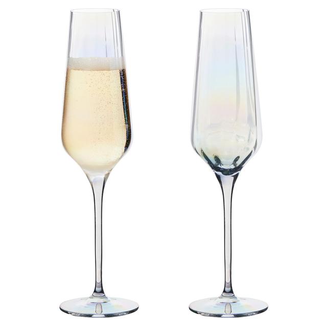 Anton Studio Designs Palazzo Flute Glasses Set of 2 300ml Lustre   2 per pack GOODS M&S   