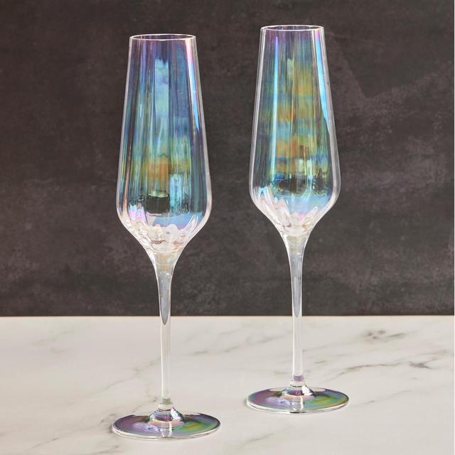 Anton Studio Designs Palazzo Flute Glasses Set of 2 300ml Lustre   2 per pack GOODS M&S   