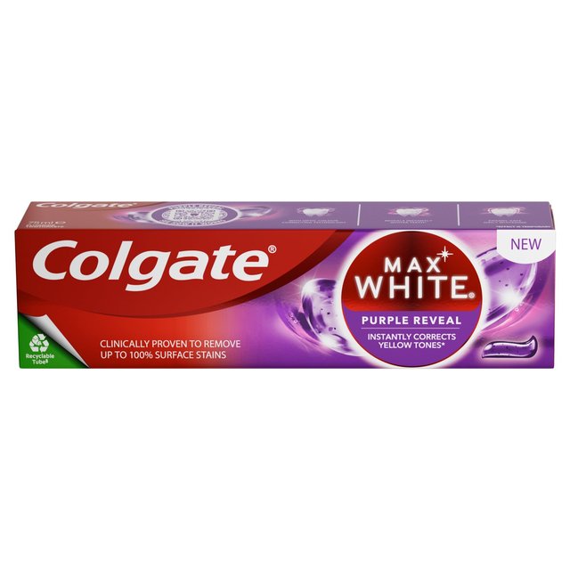 Colgate Max White Purple Toothpaste   75ml