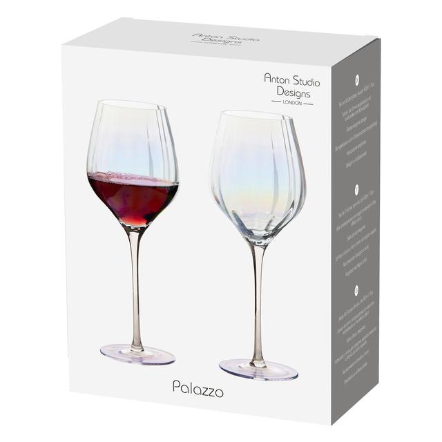 Anton Studio Designs Palazzo Wine Glasses Set of 2 600ml Lustre   2 per pack GOODS M&S   