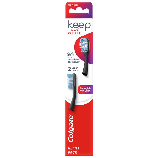 Colgate Keep Max White Toothbrush Replacement Heads   2 per pack GOODS M&S   