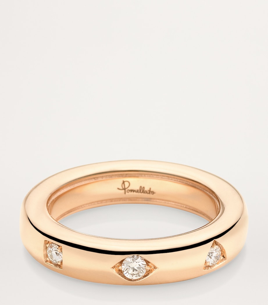 Pomellato Iconica rose gold diamond ring, UK version