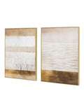Gallery Home brown sentimental framed canvas set of 2, imported from the UK