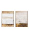 Gallery Home brown sentimental framed canvas set of 2, imported from the UK