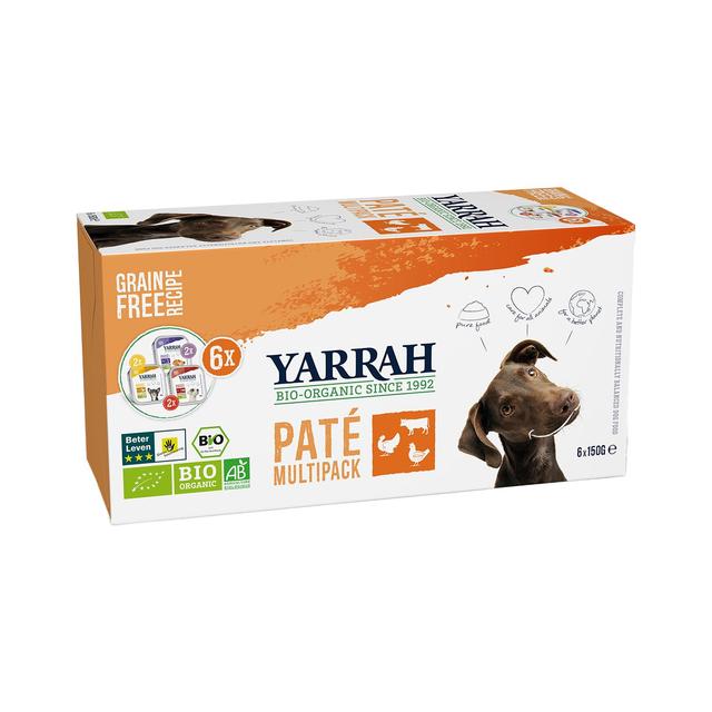 Yarrah Organic Grain-Free Pate Multipack for Dogs   6 x 150g GOODS M&S   