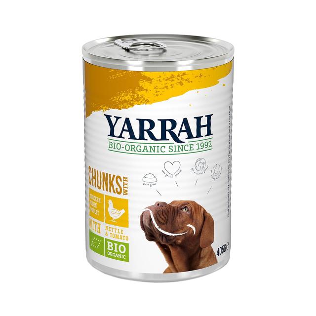 Yarrah Organic Chicken Chunks for Dogs   405g GOODS M&S   