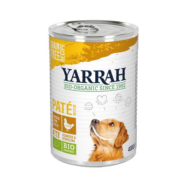 Yarrah Organic Grain-Free Chicken Pate for Dogs   400g