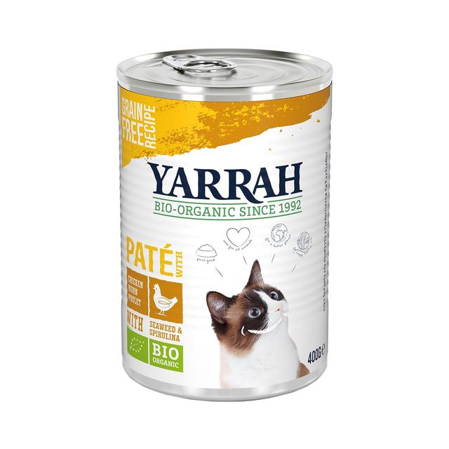 Yarrah Organic Grain-Free Chicken Pate for Cats   400g