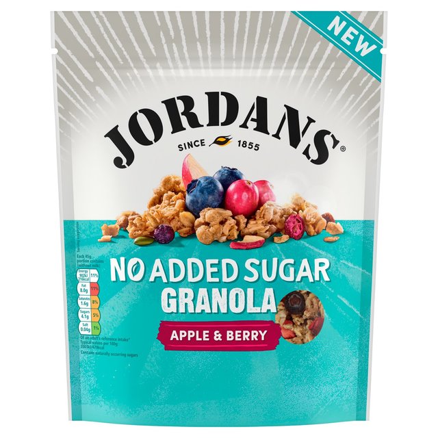 Jordans No Added Sugar Apple & Berry Granola Breakfast Cereal   425g GOODS M&S   