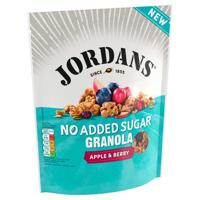 Jordans No Added Sugar Apple & Berry Granola Breakfast Cereal   425g GOODS M&S   