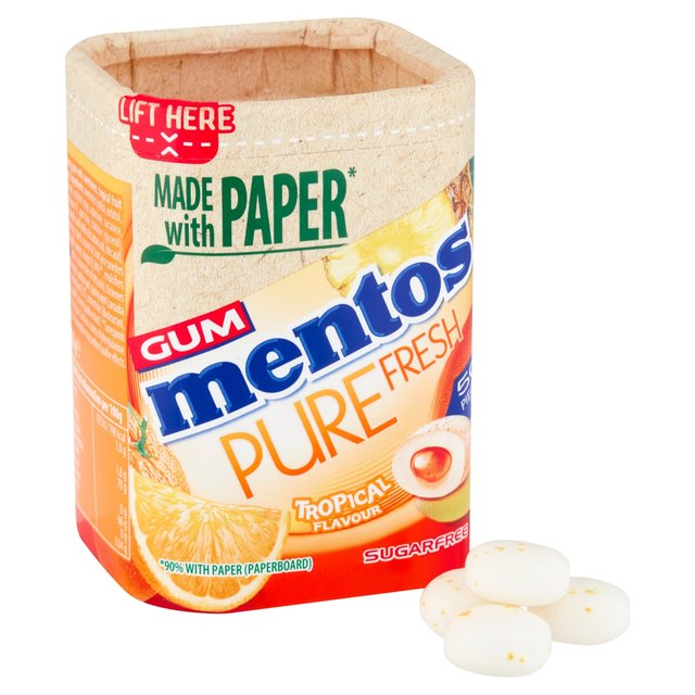 Mentos Gum Pure Fresh Tropical Chewing Gum   100g GOODS M&S   