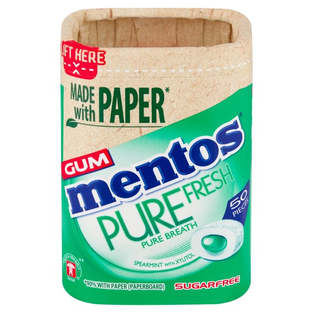 Mentos Gum Pure Fresh Spearmint Chewing Gum   100g GOODS M&S   