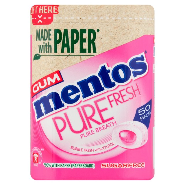 Mentos Gum Pure Fresh Bubble Fresh Chewing Gum   100g GOODS M&S   