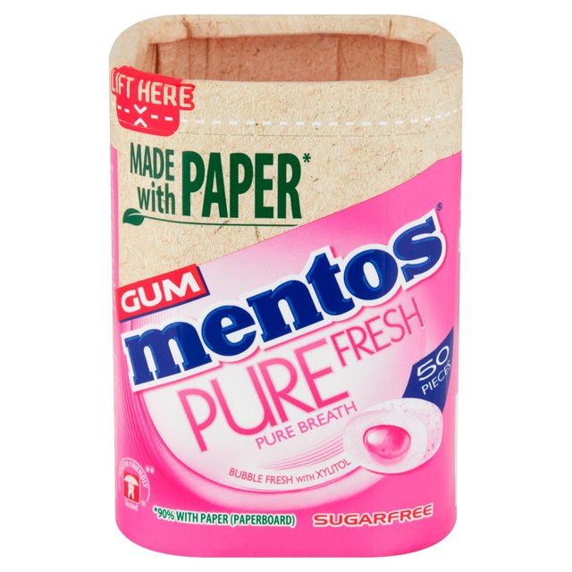 Mentos Gum Pure Fresh Bubble Fresh Chewing Gum   100g GOODS M&S   