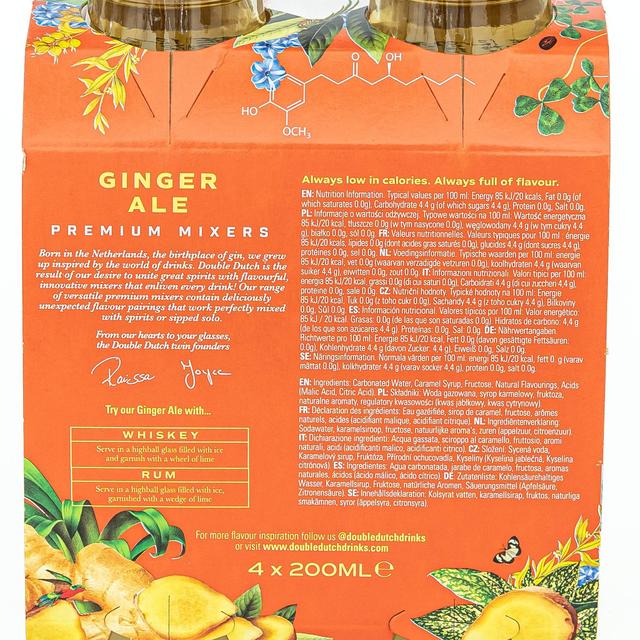 Double Dutch Ginger Ale   4 x 200ml GOODS M&S   