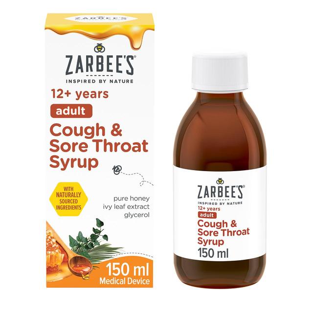 Zarbee's Adult Cough & Sore Throat Syrup   150ml GOODS M&S   