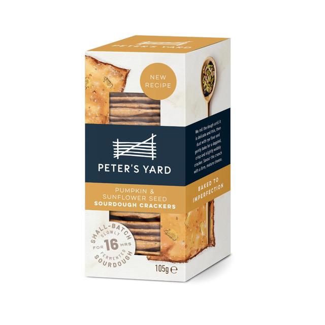 Peter's Yard Pumpkin & Sunflower Seed Sourdough Crackers   105g