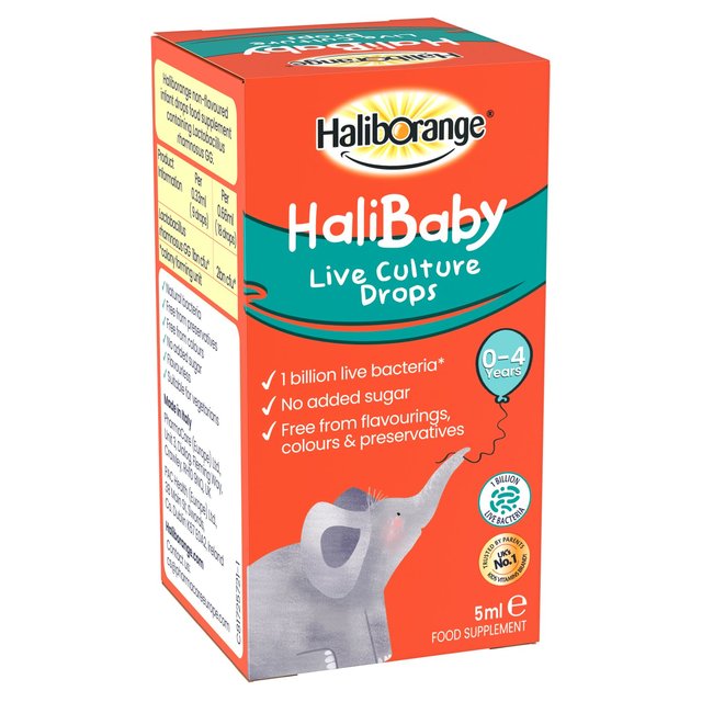 Haliborange Baby Live Culture Drops   5ml