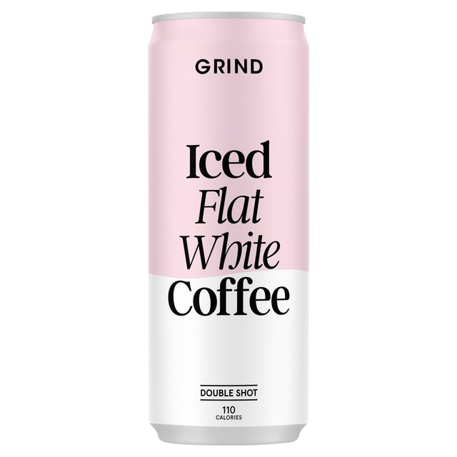 Grind Iced Flat White Coffee   250ml GOODS M&S   