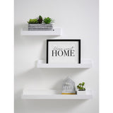 George Home White Floating Picture Shelf - Set of 3 General Household ASDA   