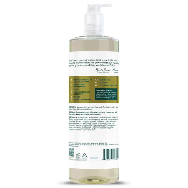 Faith In Nature Shampoo - Shea & Argan   1L GOODS M&S   