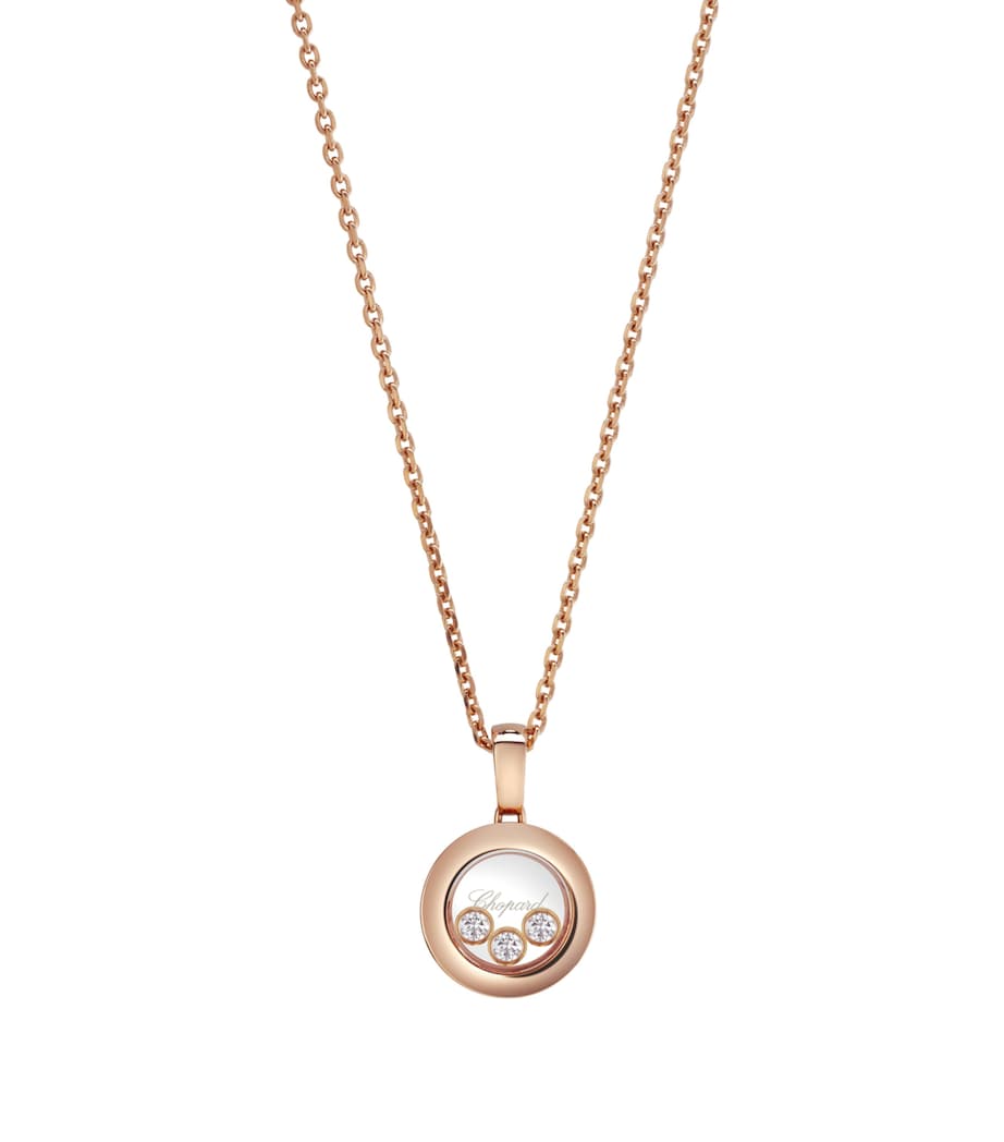 Chopard rose gold diamond pendant (British brand)