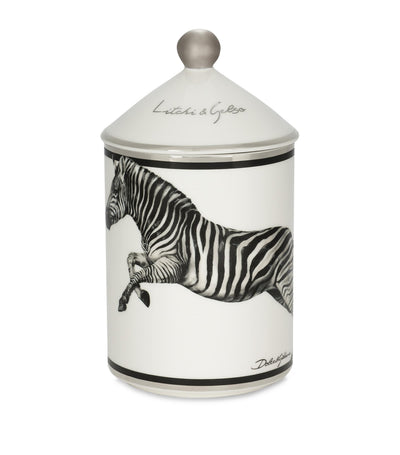 Harrods Dolce&Gabbana Casa Porcelain Lychee and Mulberry Scented Candle 340g- Buy online at McGrocer