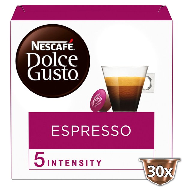 Nescafe Dolce Gusto Espresso 30 capsules   30 per pack GOODS M&S   