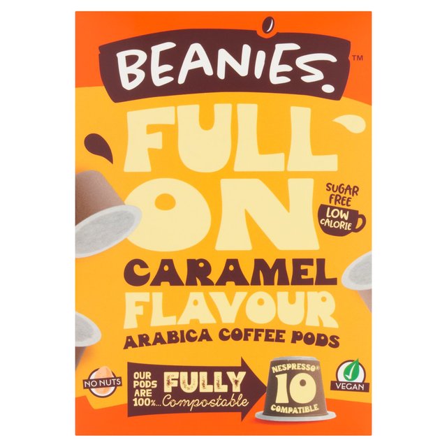 Beanies Caramel Flavoured Fully Compostable Coffee Pods   10 per pack GOODS M&S   