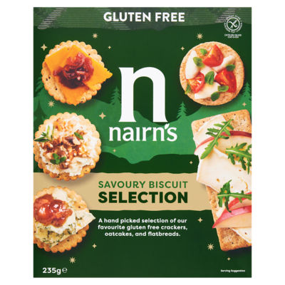 Nairn's savoury biscuit selection 235g, UK version